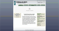 Desktop Screenshot of corvallisdrug.com